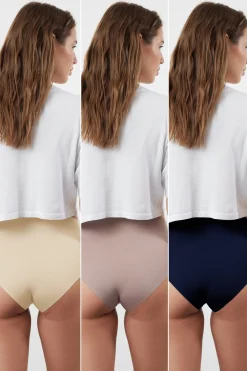 Trendyol Pack de 3 bragas altas invisibles^Mujer Braguitas