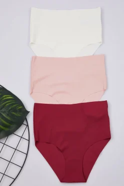 Trendyol Pack de 3 bragas altas invisibles^Mujer Braguitas