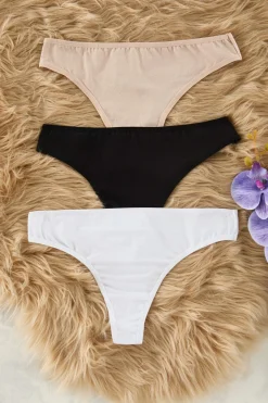 Trendyol Pack de 3 bragas brasile&ntilde;as^Mujer Braguitas