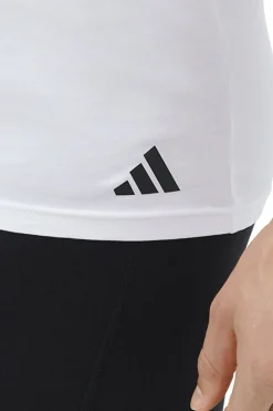Adidas Pack de 2 camisetas de cuello pico de algod&oacute;n el&aacute;stico para hombre^Hombre Deporte