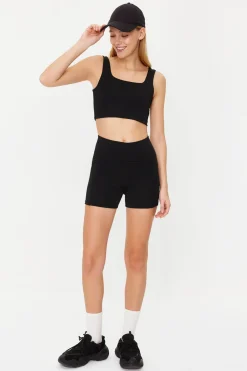 Trendyol Pack de 2 leggings deportivos cortos^Mujer Pantalones|Deporte