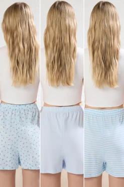 Trendyol Pack de 3 pantalones cortos de pijama^Mujer Pijamas