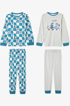 Penti Pack de 2 pijamas largos de dinosaurios Chess Time para ni&ntilde;os^Niños Pijamas