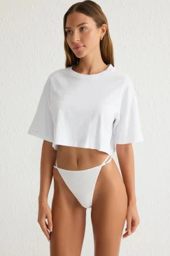 Trendyol Pack de 3 tangas canal&eacute; detalle coraz&oacute;n^Mujer Braguitas