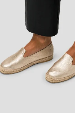 Paez Moc Vegan Leather Snake Gold^Mujer Mocasines