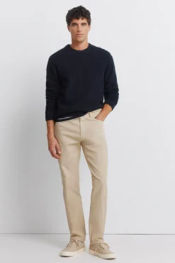 Springfield Pantal&oacute;n 5 bolsillos lavado slim fit^Hombre Pantalones