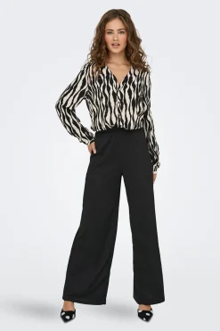 JDY Pantal&oacute;n ancho textura^Mujer Pantalones