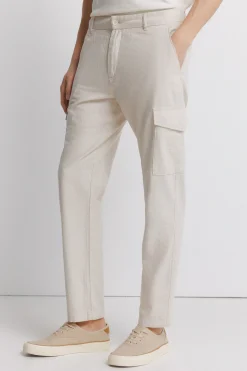 Springfield Pantal&oacute;n cargo lino slim fit^Hombre Lino|Pantalones