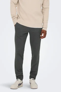 Only & Sons Pantalón chino casual^Hombre Lino|Chinos
