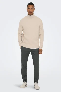 Only & Sons Pantal&oacute;n chino casual^Hombre Lino|Chinos