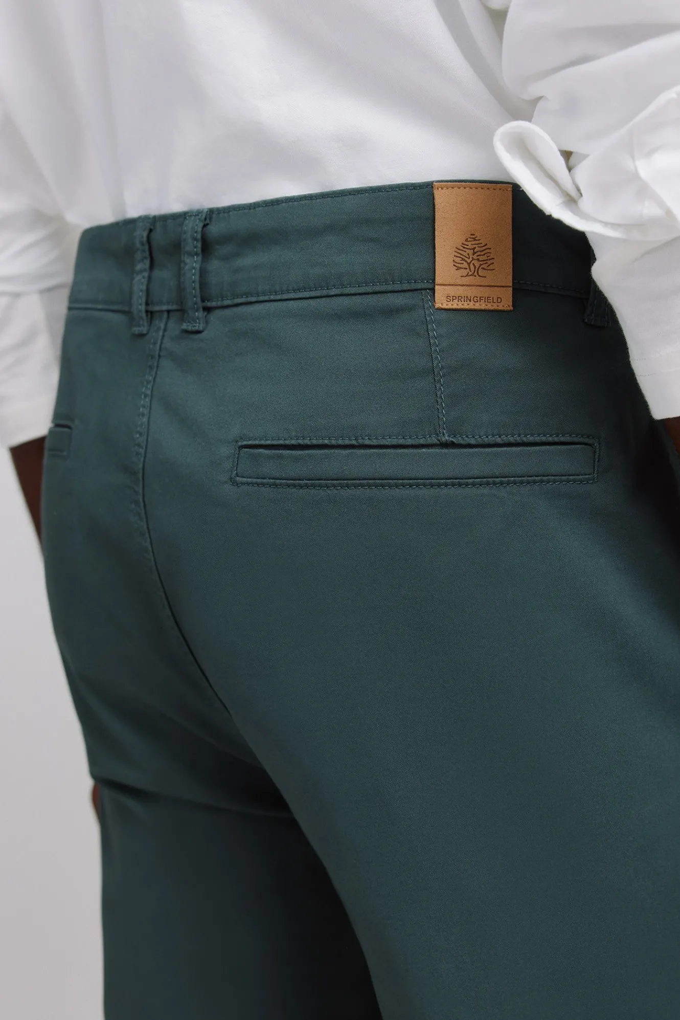 Springfield Pantal&oacute;n chino color slim fit^Hombre Pantalones|Chinos