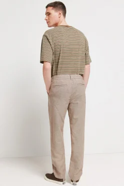 Springfield Pantal&oacute;n chino lino comfort fit^Hombre Lino|Pantalones