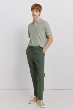 Springfield Pantal&oacute;n chino lino comfort fit^Hombre Lino|Pantalones
