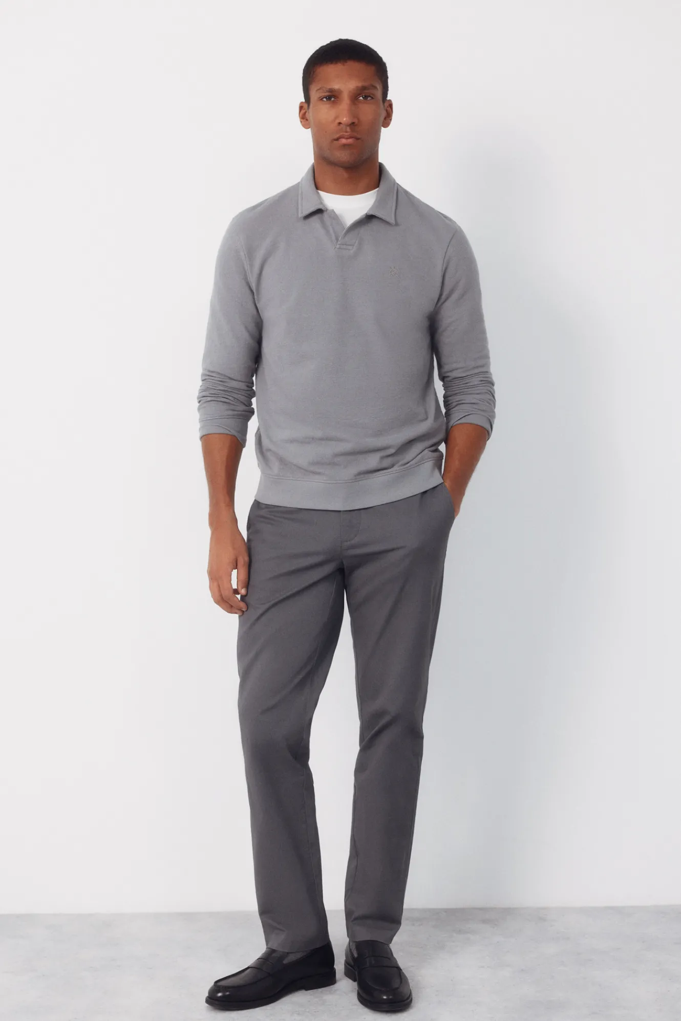 Cortefiel Pantalón chino microprint regular^Hombre Pantalones|Chinos