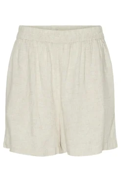 Pieces Pantalón corto^Mujer Lino|Pantalones