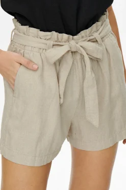 JDY Pantal&oacute;n corto de lino^Mujer Lino|Pantalones