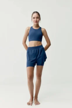 Born Living Yoga Pantal&oacute;n corto deportivo Bikila marino^Mujer Pantalones|Deporte