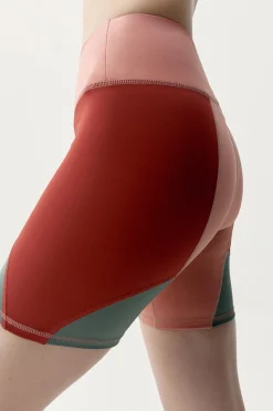 Born Living Yoga Pantal&oacute;n corto deportivo Darana coral rojo/verde^Mujer Deporte