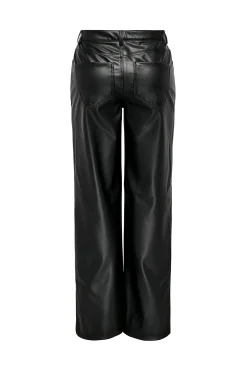 Only Pantal&oacute;n de polipiel wide leg^Mujer Pantalones