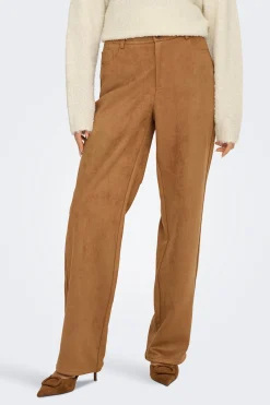 Only Pantal&oacute;n de traje de ante^Mujer Pantalones