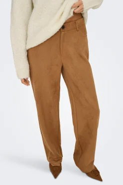 Only Pantal&oacute;n de traje de ante^Mujer Pantalones