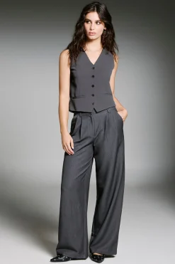 Only Pantal&oacute;n de traje wide leg^Mujer Pantalones