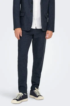 Only & Sons Pantal&oacute;n de vestir de lino^Hombre Pantalones