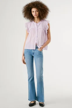 Pepe Jeans Pantal&oacute;n denim flare tiro bajo Pimlico^Mujer Jeans