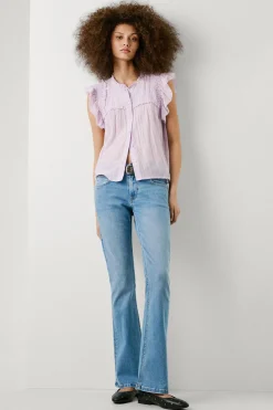 Pepe Jeans Pantal&oacute;n denim flare tiro bajo Pimlico^Mujer Jeans