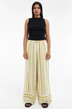 Topshop Pantalón estampado de cordón^Mujer Lino|Pantalones