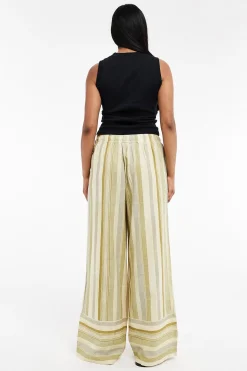 Topshop Pantal&oacute;n estampado de cord&oacute;n^Mujer Lino|Pantalones