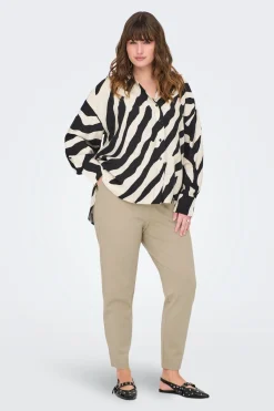 Only Carmakoma Pantal&oacute;n estilo chino talla grande^Mujer Pantalones