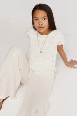 Springfield Kids Pantal&oacute;n fluido con bordados ni&ntilde;a^Niños Pantalones