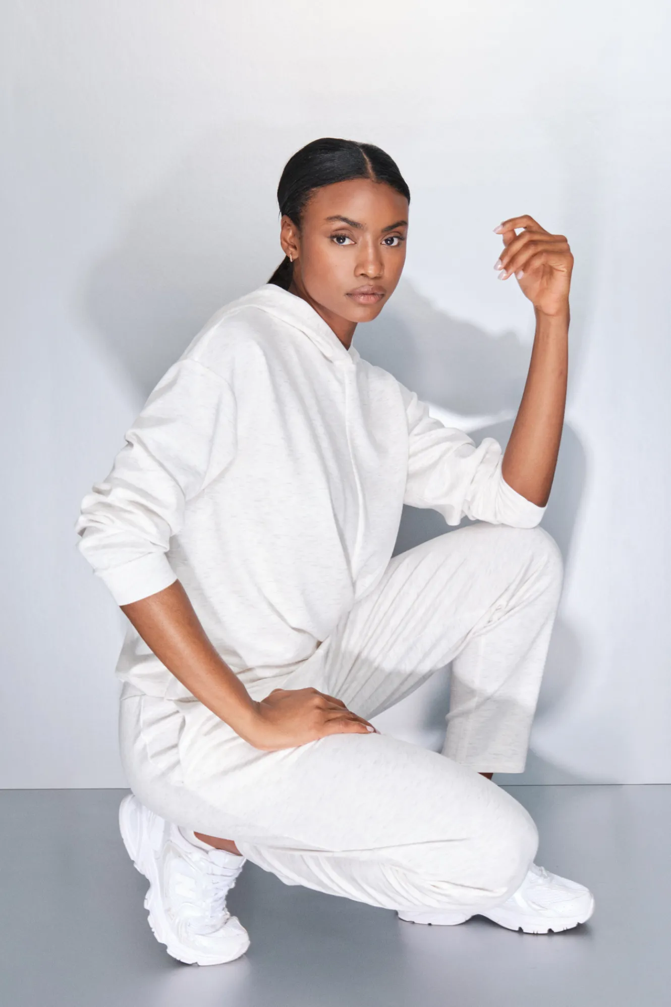 Dash and Stars Pantalón jogger blanco^Mujer Deporte