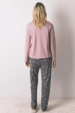 Women'secret Pantal&oacute;n largo 100% algod&oacute;n estampado astral^Mujer Pijamas
