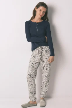 Women'secret Pantal&oacute;n largo algod&oacute;n Paisley^Mujer Pijamas