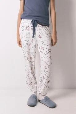 Women'secret Pantal&oacute;n largo estampado p&aacute;jaros^Mujer Pijamas