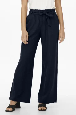 JDY Pantal&oacute;n largo de lino^Mujer Lino|Pantalones