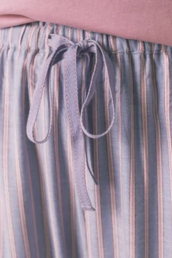 Women'secret Pantal&oacute;n largo franela print rayas multicolor^Mujer Pijamas