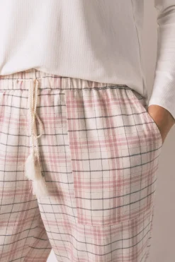 Women'secret Pantal&oacute;n largo franela print cuadros^Mujer Pijamas