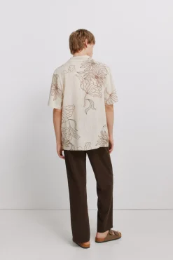 Springfield Pantal&oacute;n lino recto straight fit^Hombre Lino|Pantalones