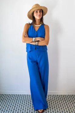 Cul Sac Pantal&oacute;n palazzo el&aacute;stico^Mujer Pantalones|Total Look