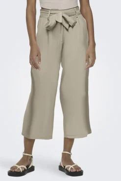 Only Pantal&oacute;n Palazzo mezcla de lino^Mujer Lino|Pantalones