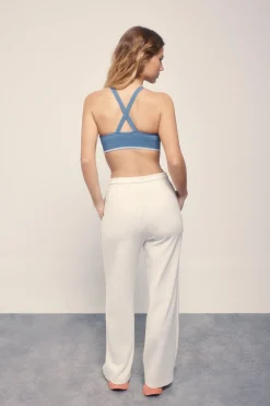 Dash and Stars Pantal&oacute;n recto ancho tacto suave gris^Mujer Deporte