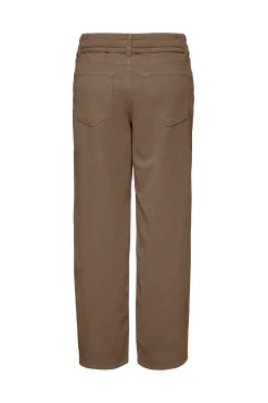 Only Pantal&oacute;n recto con cintur&oacute;n^Mujer Pantalones