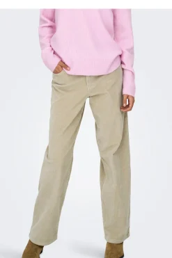 Only Pantal&oacute;n recto con cintur&oacute;n^Mujer Pantalones