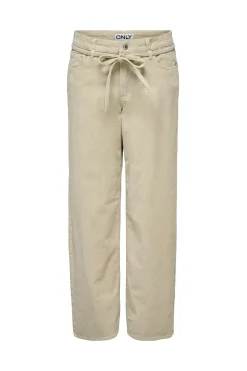 Only Pantal&oacute;n recto con cintur&oacute;n^Mujer Pantalones