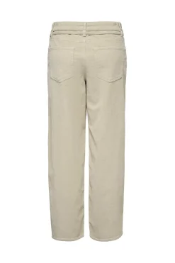 Only Pantal&oacute;n recto con cintur&oacute;n^Mujer Pantalones