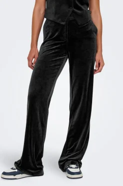 Only Pantalón recto de terciopelo^Mujer Pantalones|Total Look