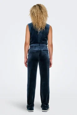 Only Pantalón recto de terciopelo^Mujer Pantalones|Total Look